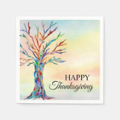 Happy Thanksgiving Serviette (Vorderseite)