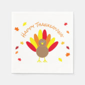 Happy Thanksgiving Serviette (Vorderseite)