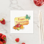 Happy Thanksgiving Serviette (Beispiel)
