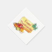 Happy Thanksgiving Serviette (Ecke)