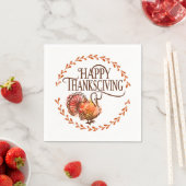 Happy Thanksgiving Serviette (Beispiel)