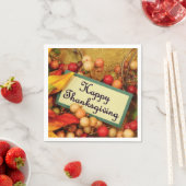 Happy Thanksgiving Serviette (Beispiel)