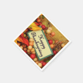 Happy Thanksgiving Serviette (Ecke)