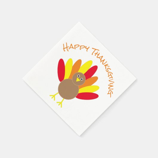 Happy Thanksgiving Serviette (Ecke)