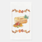 Happy Thanksgiving Serviette (Vorderseite)