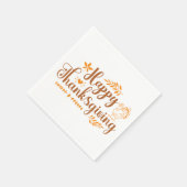 Happy Thanksgiving Serviette (Ecke)