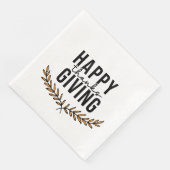 Happy Thanksgiving Serviette (Ecke)