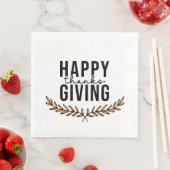 Happy Thanksgiving Serviette (Beispiel)