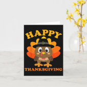 Happy Thanksgiving Shirts Frauen Jungen Mädchen Ki Karte (Gelbe Blume)