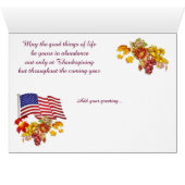 Happy Thanksgiving Sister (Innenansicht Horizontal (Unten))