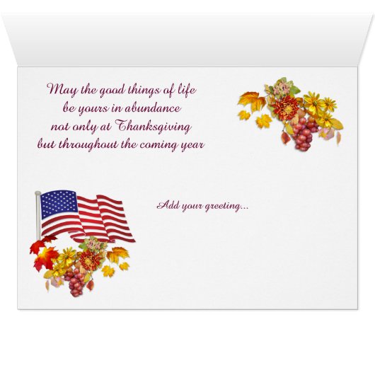 Happy Thanksgiving Sister (Innenansicht Horizontal (Unten))