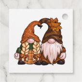 Happy Thanksgiving Skandinavien Gnomes Geschenkanhänger (Rückseite)