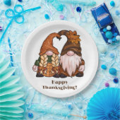 Happy Thanksgiving Skandinavien Gnomes Pappteller (Party)