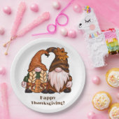 Happy Thanksgiving Skandinavien Gnomes Pappteller (Party)
