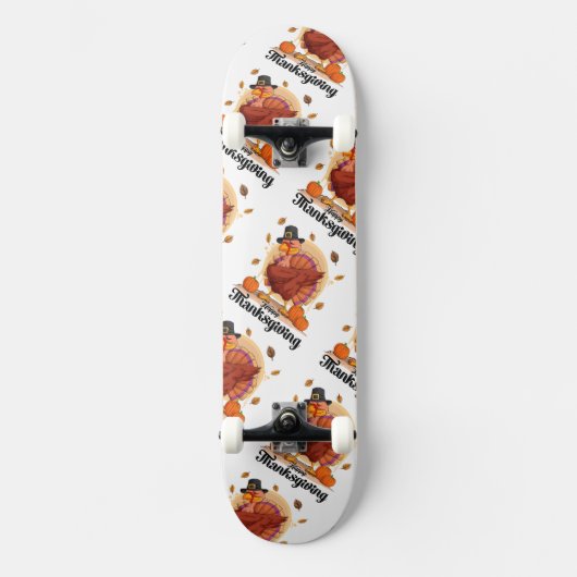 Happy Thanksgiving Skateboard (Vorderseite)