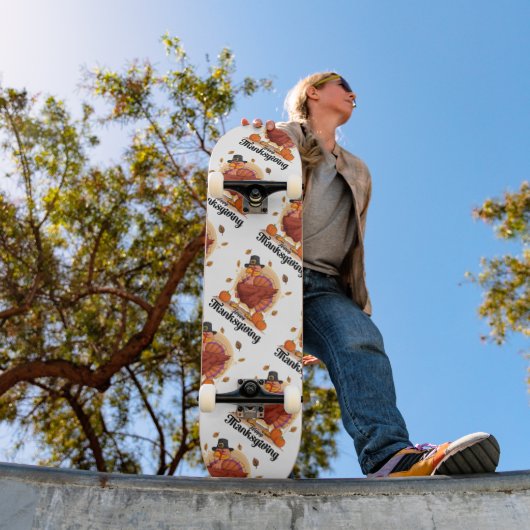 Happy Thanksgiving Skateboard (Außenbereich 1)