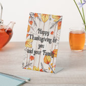 Happy Thanksgiving Sockelschild