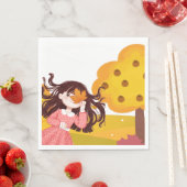 Happy Thanksgiving Square Serviette (Beispiel)