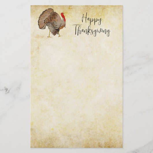 Happy Thanksgiving Stationery Briefpapier (Vorderseite)