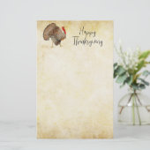 Happy Thanksgiving Stationery Briefpapier (Stehend Vorderseite)