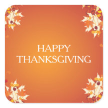 Happy Thanksgiving Stickers