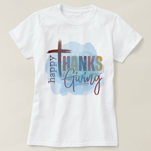 Happy Thanksgiving Sweatshirt | Cozy Fall Apparel T-Shirt (Design vorne)