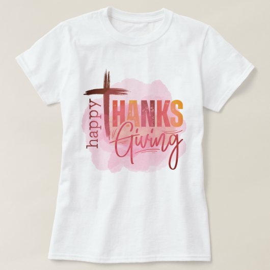 Happy Thanksgiving Sweatshirt | Cozy Fall Apparel T-Shirt (Design vorne)