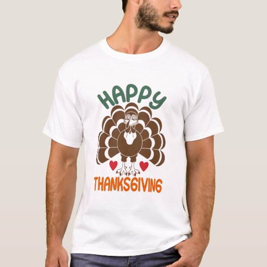 Happy Thanksgiving T-Shirt (Vorderseite)