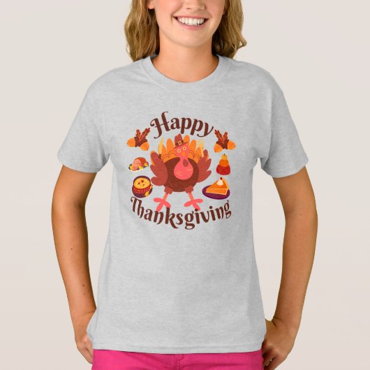 Happy Thanksgiving T-Shirt (Vorderseite)