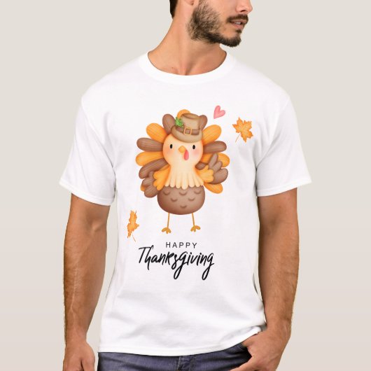Happy Thanksgiving T - Shirt (Vorderseite)