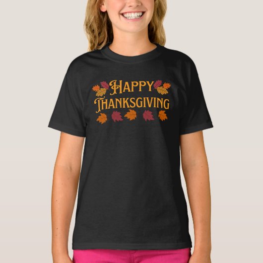 Happy Thanksgiving T - Shirt (Vorderseite)