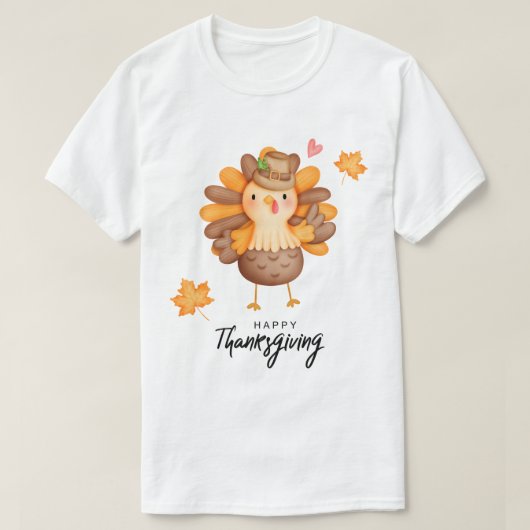 Happy Thanksgiving T-Shirt (Design vorne)