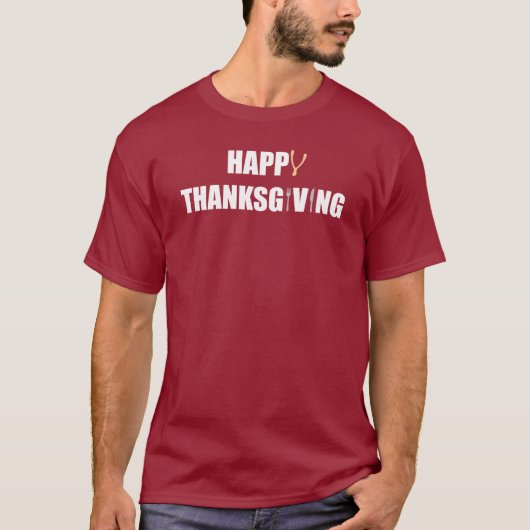 Happy Thanksgiving T-Shirt (Vorderseite)