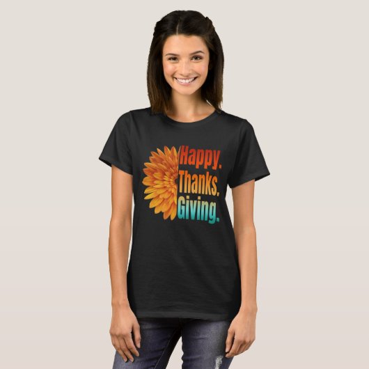 Happy Thanksgiving T - Shirt (Vorne ganz)