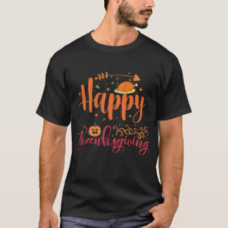 Happy Thanksgiving T - Shirt Erntedank Day