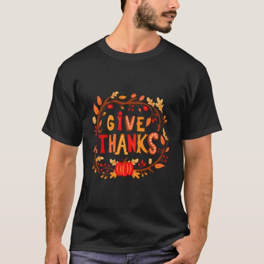Happy Thanksgiving T - Shirt Türkei Tag Idee Shirt (Vorderseite)