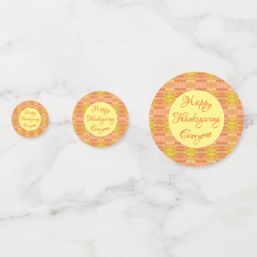Happy Thanksgiving Table Confetti Konfetti (Rückseiten)