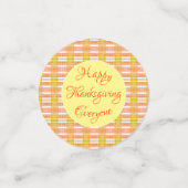 Happy Thanksgiving Table Confetti Konfetti (Klein Vorderseite)