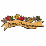 Happy Thanksgiving Table Decoration Freistehende Fotoskulptur<br><div class="desc">Happy Thanksgiving Table Decoration ©2009 Design von M. Hamilton,  verfügbar @ Noteworthy.</div>