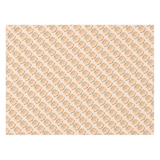Happy Thanksgiving Tablecloth Tischdecke (Vorderseite (Horizontal))