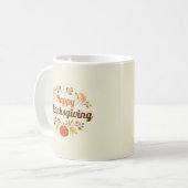 Happy Thanksgiving-Tasse Kaffeetasse (Vorderseite Links)