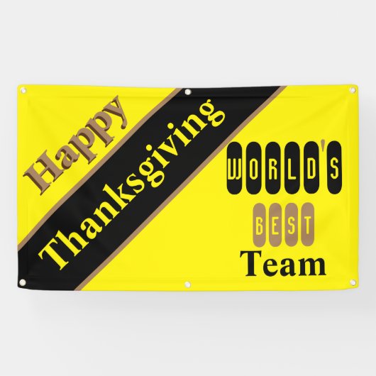 Happy Thanksgiving Team Banner (Horizontal)