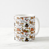 Happy Thanksgiving Themed Tasse (VorderseiteRechts)