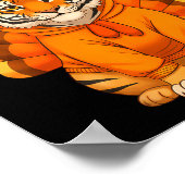 Happy Thanksgiving Tiger Women Boys Girls Kids Out Poster (Ecke)