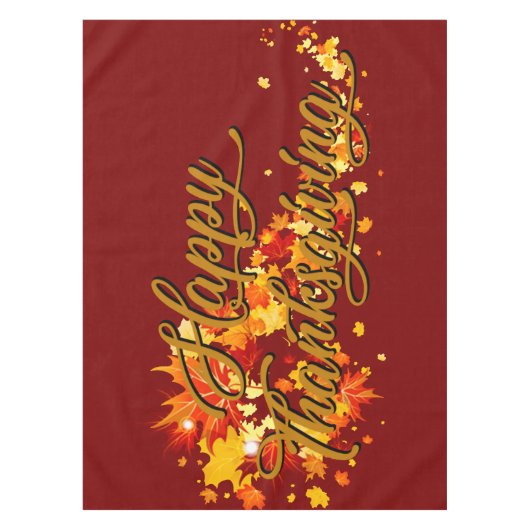 Happy Thanksgiving Tischdecke (Vorderseite)