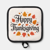 Happy Thanksgiving Topflappen (Vorderseite)