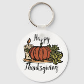 Happy Thanksgiving Tote Bag Schlüsselanhänger (Vorderseite)