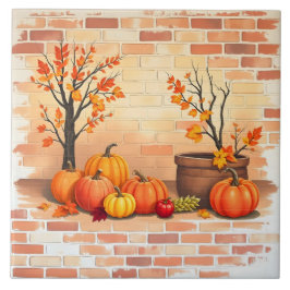 Happy Thanksgiving Trendy Beautiful Fall Fliese