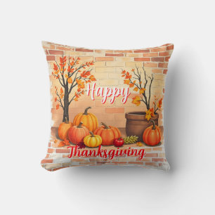 Happy Thanksgiving Trendy Beautiful Fall Kissen