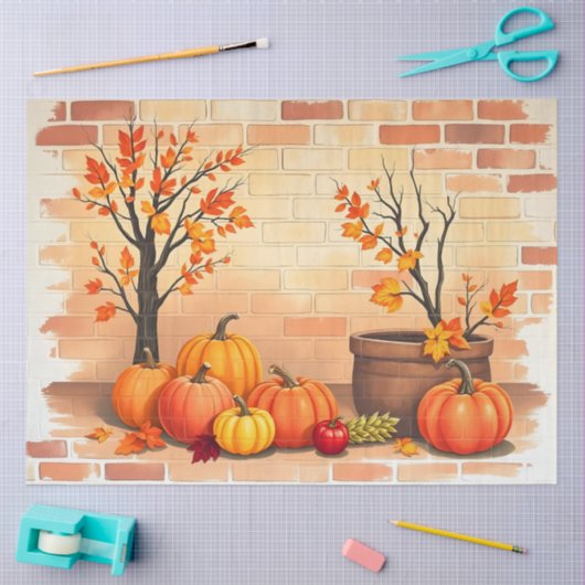 Happy Thanksgiving Trendy Beautiful Fall Seidenpapier (Basteln)
